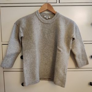 MADEWELL GREY MERINO WOOL SWEATER